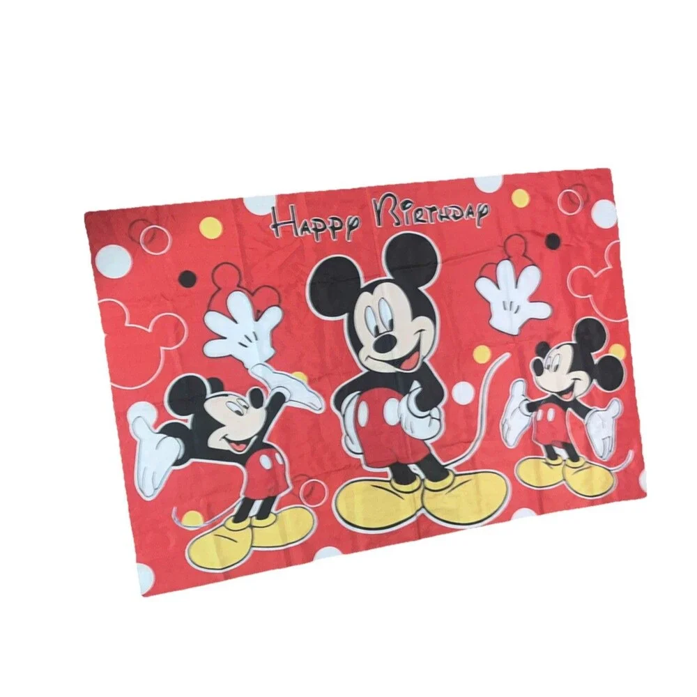 Mickey Birthday Background 5x3 Happy Birthday Banner Party Decoration
